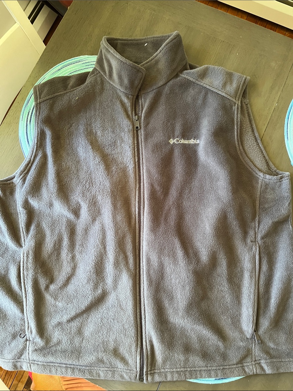 Columbia Men's Gray Fleece Vest
